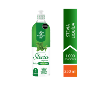 Stevia Líquida Cero Calorías x 250 ml Sabor Natural Emigalife