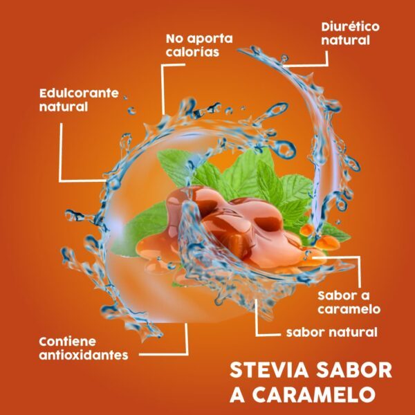 Stevia liquida, Estevia pura, Cero calorías. Mary Méndez, stevia natural