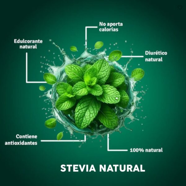 Stevia liquida, Estevia pura, Cero calorías. Mary Méndez, stevia natural