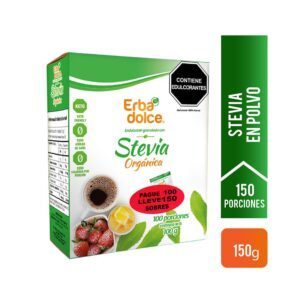 Stevia Orgánica Cero Calorías pague 100 lleve 150 sobres E.D.