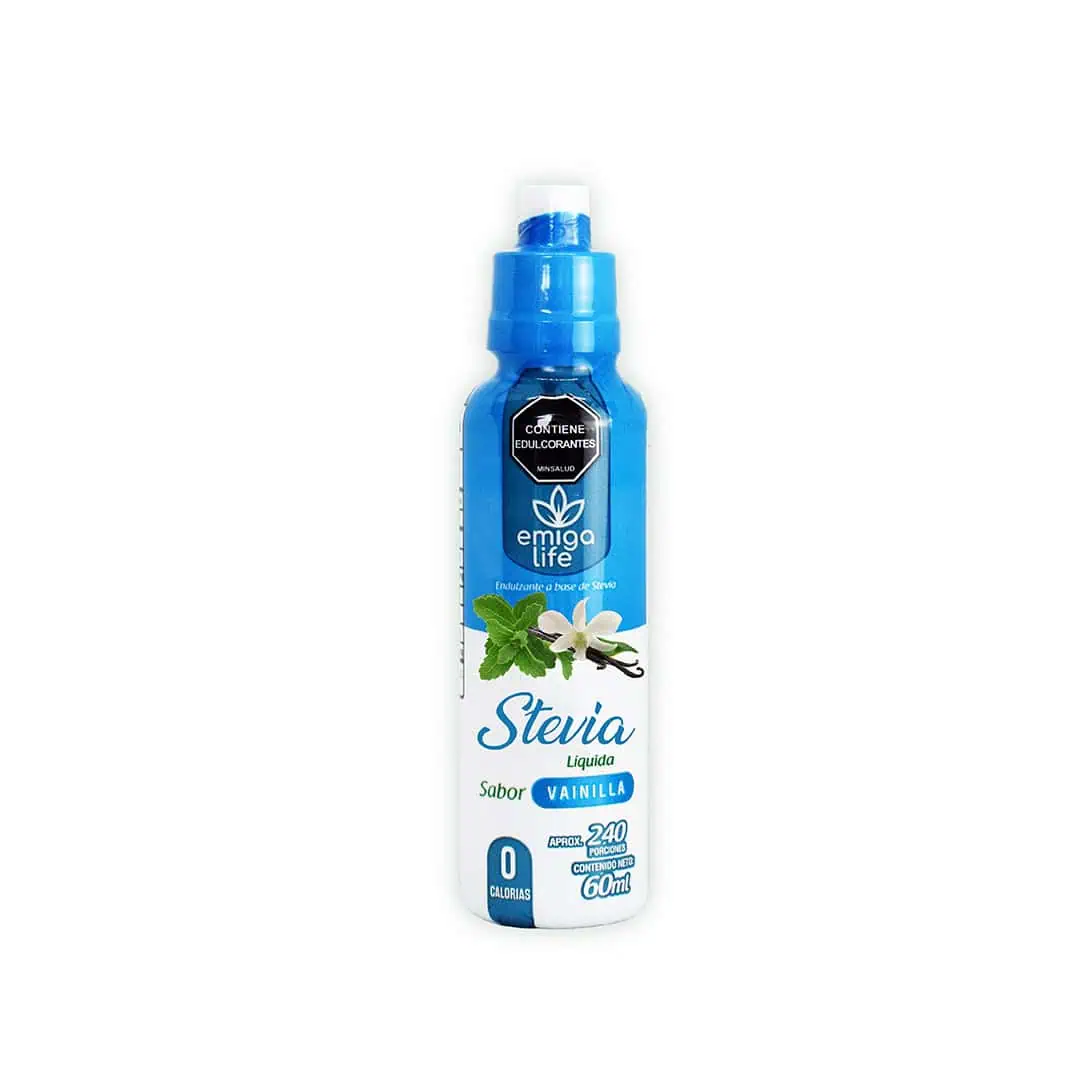 Stevia Líquida Natural Sabor a Vainilla x 60 ml Emigalife 1 Stevia Líquida Natural Sabor a Vainilla x 60 ml Emigalife